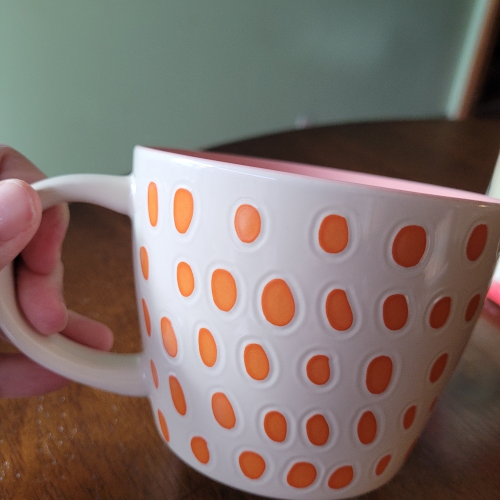 Opalhouse Pink and Orange Stoneware Mug 15oz - Picture 2 of 6